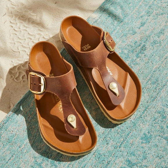 BIRKENSTOCK BIG BUCKLE Gizeh Sandals! - Picture 2 of 10